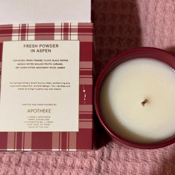 J.Crew Red Scented Candle - Picture 3 of 6